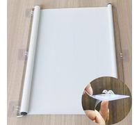 Estor Enrollable Parasol con Ventosa,Cortinas Opacas Térmicas,Persiana Enrollable TelescóPica,No Requiere Taladrar,Pantalla de Privacidad,para Dormitorio,Oficina,Blanco (W60×H200cm/23.6×78.7in)