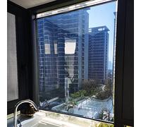 Estor Enrollable Persiana Enrollable Protectora Solar For Ventana De Cocina, Espejo Unidireccional, Minipersianas Impermeables For Restaurante Sala De Reuniones Dormitorio(70x200cm/27.5x78.7in)