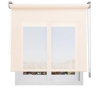 Estor Enrollable Screen Premium Permite Paso de luz y Ver el Exterior sin Que lo vean. Contactaremos para Ajuste sin Cargo. Color Blanco Lino. Medida 120cm x 200cm para Ventanas y Puertas