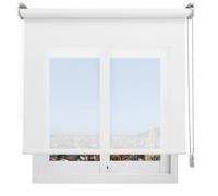 Estor Enrollable Screen Premium Permite Paso de luz y Ver el Exterior sin Que lo vean. Contactaremos para Ajuste sin Cargo. Color Blanco. Medida 80cm x 200cm para Ventanas y Puertas