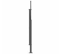 Estor lateral retráctil, 120 x 300 cm, poliéster, acero | Revestimiento de PU impermeable, protección solar, fijación al suelo incluida, para terraza jardín balcón