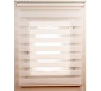 Estor Noche y día Enrollable Élite sin Cajón Tejido Color Blanco. Contactaremos para su Ajuste a tu Medida. Medida 240cm x 250cm para Ventanas y Puertas