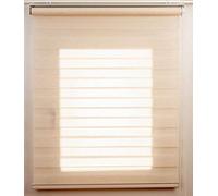 Estor Noche y día Enrollable Élite sin Cajón Tejido Color Lino. Contactaremos para su Ajuste a tu Medida. Medida 214cm x 180cm para Ventanas y Puertas