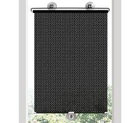 Estor opaco para ventana con ventosas,TelescóPica Enrollables,Persianas enrollables y estores,Parasol para coches,para Balcón Techo Dormitorio Coche,Portátil Cortina de Sombra,sin taladrar (50x125cm)