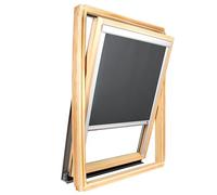 Estor para ventana de techo compatible Velux ® Ocultante liso (gris antracita, 808)