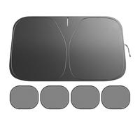 Estor parasol para parabrisas de coche, protección reflectante plegable para parabrisas, protección UV para viajes, senderismo, vehículo híbrido eléctrico, viaje diario, camping estacionamiento