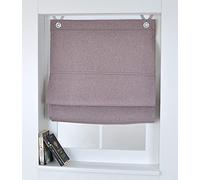 Estor Plegable Dimount Opaco Blackout con Ojales y Ganchos Marron 45 x 130 cm