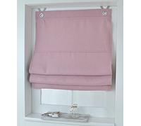 Estor Plegable Dimount Opaco Blackout con Ojales y Ganchos Rosa 60 x 130 cm