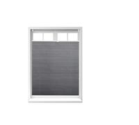 Relaxdays Estor plisado sin perforaciones gris gris