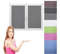 Estor Plisado sin Taladrar 40 x 70 cm Estor Enrollable Diseño Moderno Estores Térmicos Blackout Estor Doble Klemmfix sin Taladrar para Ventanas, Puertas, Gris Claro