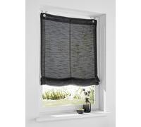Estor Romano Celtic Antracita, Liso, Aspecto Lino, Montaje sin taladrar, con Gancho para Ventana (60 x 140 cm)