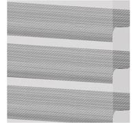 Estor Tejido Cebra Translúcido Persianas de cebra, persiana enrollable de doble capa impermeable anti-UV, ventana filtrante de luz de día y noche for salas de estar y oficinas(Grigio,100x150cm)
