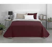 Estoralis AVA | Colcha boutí Reversible | Primavera-Verano-otoño-Invierno 100% Microfibra Extra Suave. | Gris/Rojo | Cama 105 cm. (200 x 270 cm. AnchoxAlto) | Colcha Multiusos.