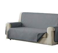 Estoralis AVA | Funda de Sofá Diseño Moderno | Tejido Acolchado Gris/Antracita | para Sofá de 4 Plazas | Tamaño de Tela 190 x 220 cm (Ancho por Alto) | Protector para Todo Tipo de Sofás