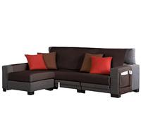 Estoralis Beret | Funda Chaise Longue Moderna | Tejido Resistente Marron | Chaisse Longue 180 cm Brazo Izquierdo Tamaño de Tela 180 x 255 cm (Ancho por Alto) | Protector Todo Tipo de Sofás