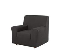 Estoralis Berta | Funda Sillon de Diseño Moderno | Tejido Elastico Antracita | para 1 Plaza (de 70 a 110 cm.) | Maxima Adaptabilidad a Todo Tipo de sillones