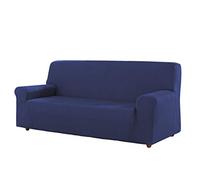 Estoralis Berta | Funda Sillon de Diseño Moderno | Tejido Elastico Azul | para 3 Plazas (de 170 a 220 cm.) | Maxima Adaptabilidad a Todo Tipo de sillones