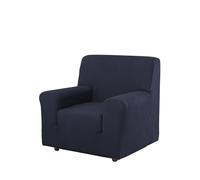 Estoralis Berta | Funda Sillon de Diseño Moderno | Tejido Elastico Marino | para 1 Plaza (de 70 a 110 cm.) | Maxima Adaptabilidad a Todo Tipo de sillones