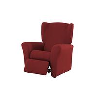 Estoralis Berta | Funda Sillon de Diseño Moderno | Tejido Elastico Rojo | para Sillon Relax (de 70 a 90 cm.) | Maxima Adaptabilidad a Todo Tipo de sillones