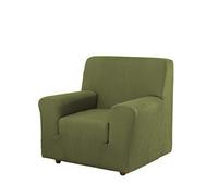 Estoralis Berta | Funda Sillon de Diseño Moderno | Tejido Elastico Verde | para 1 Plaza (de 70 a 110 cm.) | Maxima Adaptabilidad a Todo Tipo de sillones