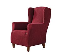 Estoralis Beta | Funda Sillon de Diseño Moderno | Tejido Elastico Burdeos | para Sillon Orejero de 70 a 110 cm. | Protector de Sillon | Adaptable a Todo Tipo de Sillones