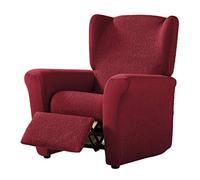 Estoralis Beta | Funda Sillon de Diseño Moderno | Tejido Elastico Burdeos | para Sillon Relax (de 70 a 90 cm.) | Maxima Adaptabilidad a Todo Tipo de sofás