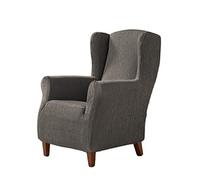 Estoralis Beta | Funda Sillon de Diseño Moderno | Tejido Elastico Tabaco | para Sillon Orejero (de 70 a 110 cm.) | Maxima Adaptabilidad a Todo Tipo de sofás