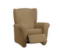 Estoralis Borneo | Funda de Sillon Bielástica | Tejido Súper Elástico C/ 06 Beige | para Sillon Relax de 70 a 90 cm. | Protector de Calidad | Súper Ajustable