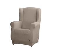 Estoralis Borneo | Funda de Sillon Bielástica | Tejido Súper Elástico C/ 07 Taupe | para Sillon Orejero de 70 a 110 cm. | Protector de Calidad | Súper Ajustable