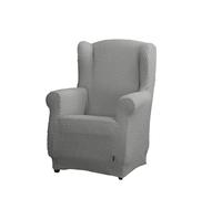 Estoralis Borneo | Funda de Sillon Bielástica | Tejido Súper Elástico C/ 09 Gris Claro | para Sillon Orejero de 70 a 110 cm. | Protector de Calidad | Súper Ajustable