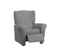 Estoralis Borneo | Funda de Sillon Bielástica | Tejido Súper Elástico C/ 09 Gris Claro | para Sillon Relax de 70 a 90 cm. | Protector de Calidad | Súper Ajustable
