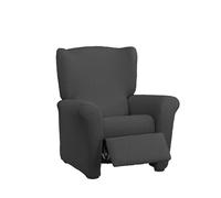Estoralis Borneo | Funda de Sillon Bielástica | Tejido Súper Elástico C/ 11 Gris Oscuro | para Sillon Relax de 70 a 90 cm. | Protector de Calidad | Súper Ajustable