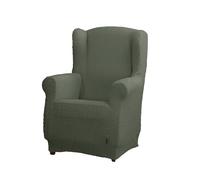 Estoralis Borneo | Funda de Sillon Bielástica | Tejido Súper Elástico C/ 12 Verde Oscuro | para Sillon Orejero de 70 a 110 cm. | Protector de Calidad | Súper Ajustable