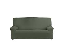 Estoralis Borneo | Funda de Sofá Bielástica | Tejido Súper Elástico C/ 12 Verde Oscuro | para Sofá 4 Plazas de 220 a 260 cm. | Protector de Calidad | Súper Ajustable