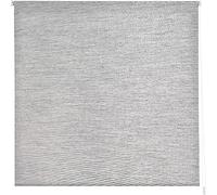 Estoralis | BRAN| Estor Enrollable Diseño Moderno | Sin Taladrar Translúcido Jacquard | Color Gris Claro | 55 x 150 cm (Ancho/Alto) Tamaño Tela 52 x 150 cm | Estores para Ventanas y Puertas