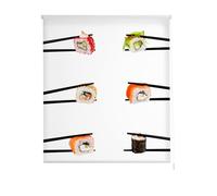 Estoralis Cocina| Estor Enrollable Diseño Moderno|Sin Taladrar Translúcido Estampado | Modelo C-1224 | 55 x 150 cm (Ancho/Alto) Tamaño Tela 52 x 150 cm | Estores para Ventanas y Puertas