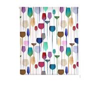 Estoralis Cocina| Estor Enrollable Diseño Moderno|Sin Taladrar Translúcido Estampado | Modelo C-1225 | 110 x 150 cm (Ancho/Alto) Tamaño Tela 107 x 150 cm | Estores para Ventanas y Puertas