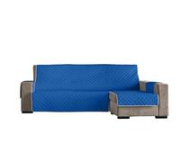 Estoralis Eden | Funda Chaise Longue Moderna | Tejido Acolchado Azulina | Chaisse Longue 240 cm Brazo Derecho Tamaño de Tela 240 x 255 cm (Ancho por Alto) | Protector para Todo Tipo de Sofás