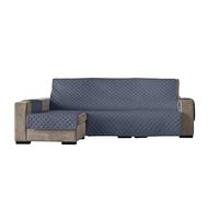 Estoralis Eden | Funda Chaise Longue Moderna | Tejido Acolchado Piedra | Chaisse Longue 240 cm Brazo Izquierdo Tamaño de Tela 240 x 255 cm (Ancho por Alto) | Protector para Todo Tipo de Sofás