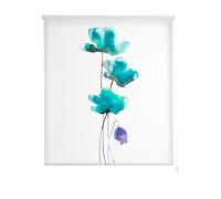 Estoralis Flores y Plantas | Estor Enrollable Diseño Moderno | Translúcido Estampado Digital | Modelo F-3138 | 150 x 180 cm (Ancho/Alto) Tamaño Tela 147 x 175 cm | Estores para Ventanas y Puertas