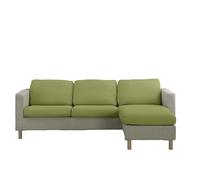 Estoralis Java | Funda Asiento y Respaldo sofá y sillón Bielástica | Tejido Súper Elástico C/ 05 Verde | Talla L (Entre 50-85 cm x 95-130 cm y 10-20 cm Alto