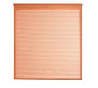 Estoralis | Robert | Estor Enrollable Diseño Moderno | Translúcido Rayas | Naranja | 120 x 195 cm (Ancho/Alto) Tamaño Tela 117 x 190 cm | Estores para Ventanas y Puertas