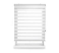 Estoralis - Shae - Estor Enrollable Doble Tejido, Noche y día, Blanco Roto, 105 x 175 cm