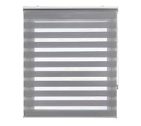 Estoralis - Shae - Estor Enrollable Doble Tejido, Noche y día, Gris, 170 x 250 cm