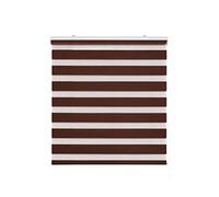 Estoralis - Shae - Estor Enrollable Doble Tejido, Noche y día, Marron, 105 x 175 cm