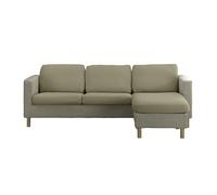 Estoralis Sumatra Funda de Asiento y Respaldo para Sofá y Sillón Bielástica, Tejido Súper Elástico, Color Lino, Talla M (Entre 50-85 cm x 65-95 cm y 10-20 cm Alto)
