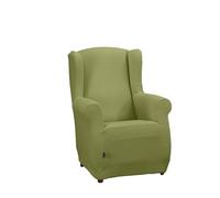 Estoralis Sumatra | Funda de Sillon Bielástica | Tejido Súper Elástico C/ 05 Verde | para Sillon Orejero de 70 a 110 cm. | Protector de Calidad | Súper Ajustable