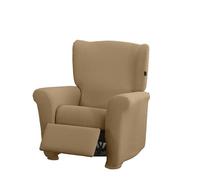 Estoralis Sumatra | Funda de Sillon Bielástica | Tejido Súper Elástico C/ 06 Beige | para Sillon Relax de 70 a 90 cm. | Protector de Calidad | Súper Ajustable