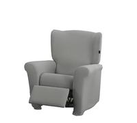 Estoralis Sumatra | Funda de Sillon Bielástica | Tejido Súper Elástico C/ 09 Gris Claro | para Sillon Relax de 70 a 90 cm. | Protector de Calidad | Súper Ajustable