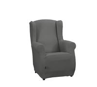 Estoralis Sumatra | Funda de Sillon Bielástica | Tejido Súper Elástico C/ 10 Gris Perla | para Sillon Orejero de 70 a 110 cm. | Protector de Calidad | Súper Ajustable